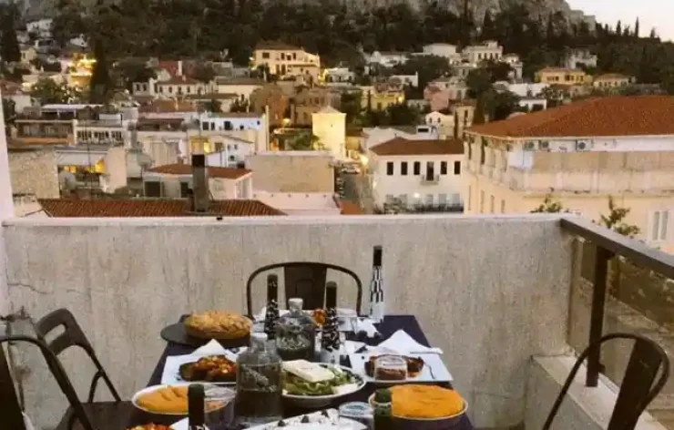 Athens Cooking Class With Acropolis Views Dinner Greece