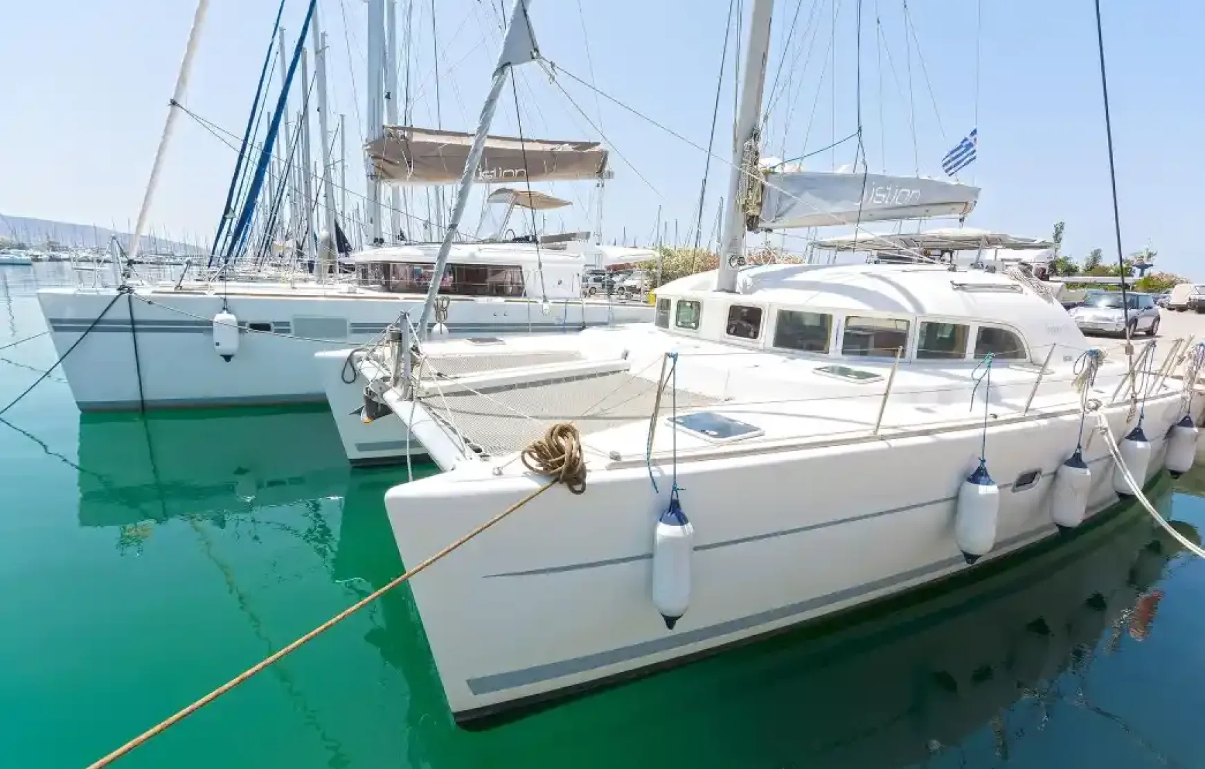 Delos & Rhenia Sailing Day Cruise, Mykonos South Beaches Cruise (Catamaran Lagoon 38) Greece Delos & Rhenia Sailing Day Cruise, Mykonos South Beaches Cruise (Catamaran Lagoon 38) Greece