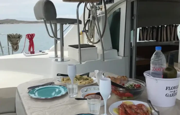 Delos & Rhenia Sailing Day Cruise, Mykonos South Beaches Cruise (Catamaran Lagoon 38) Greece