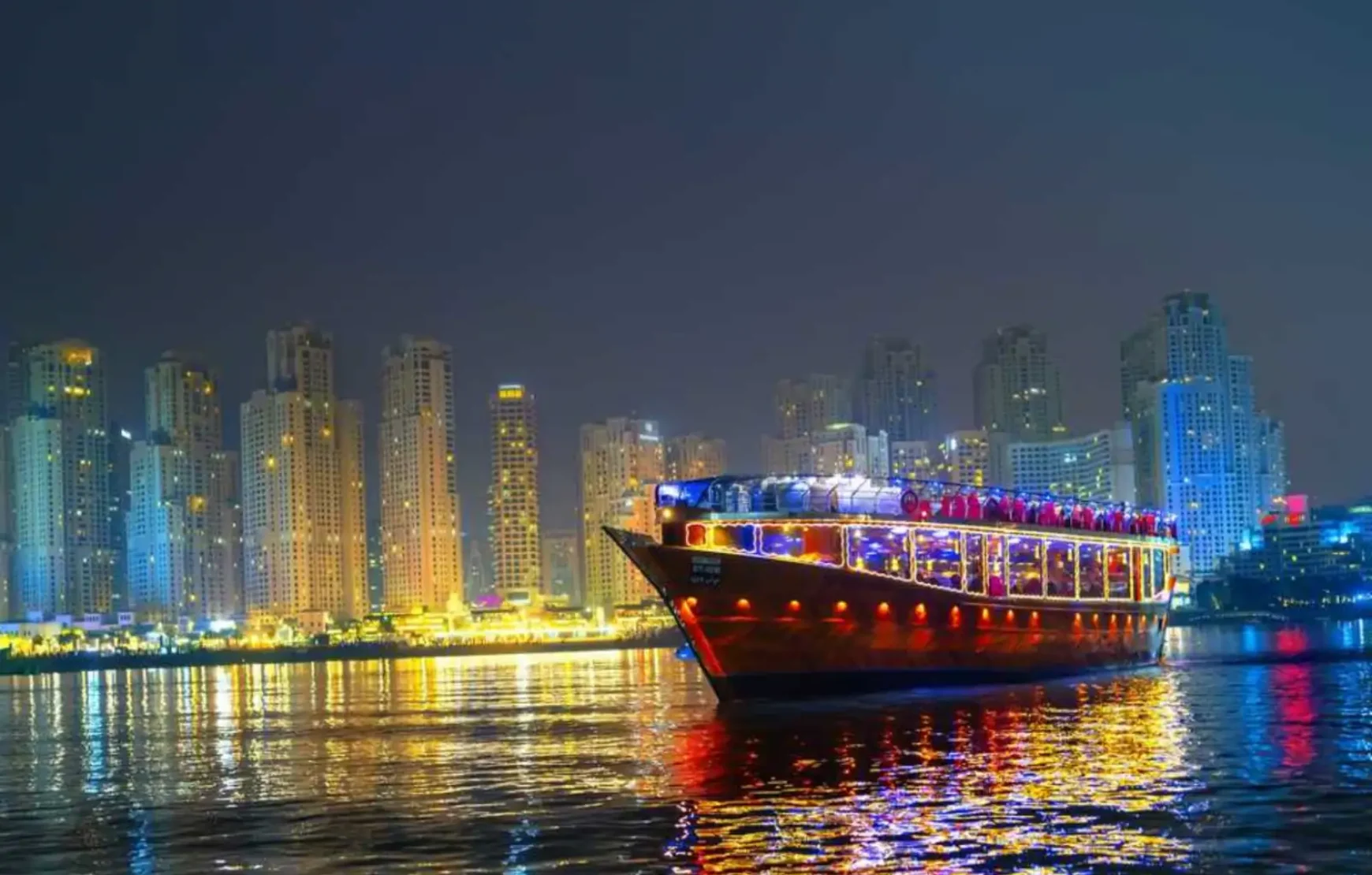 Traditional Dinner Cruise Boat in Dubai Marina Dubai, UAE Traditional Dinner Cruise Boat in Dubai Marina Dubai, UAE