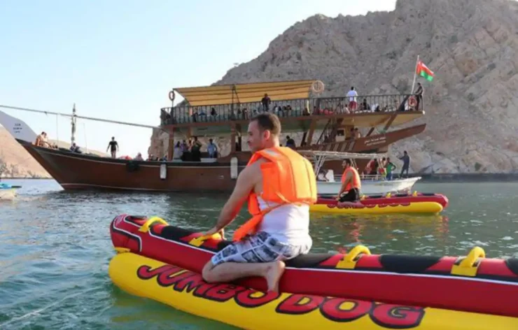 Musandam tour Dubai Sea Safari, Banana Boat, Snorkeling, Food