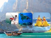 Musandam tour Dubai Sea Safari, Banana Boat, Snorkeling, Food