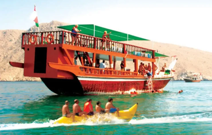 Musandam tour Dubai Sea Safari, Banana Boat, Snorkeling, Food