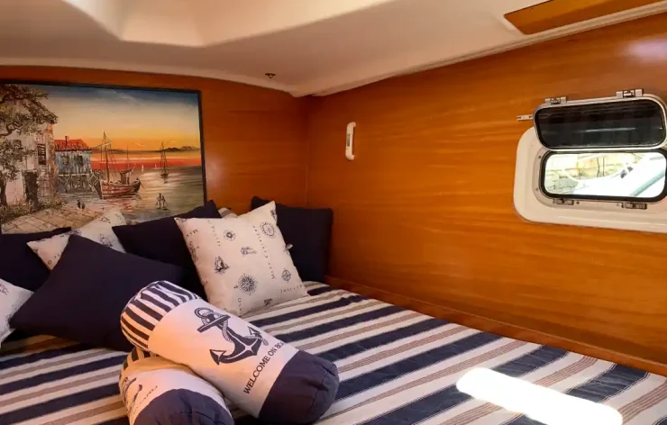 Sunset Romantic Yacht Excursion From Hersonissos to Agios Georgios Bay Greece