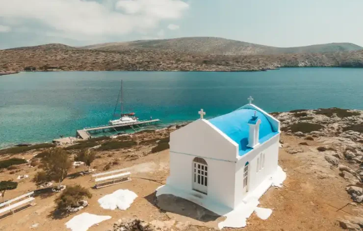 Sunset Romantic Yacht Excursion From Hersonissos to Agios Georgios Bay Greece