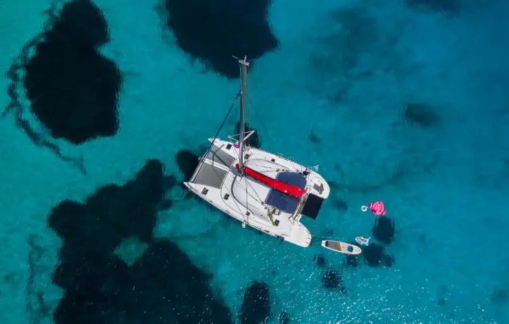 Sunset Romantic Yacht Excursion From Hersonissos to Agios Georgios Bay Greece