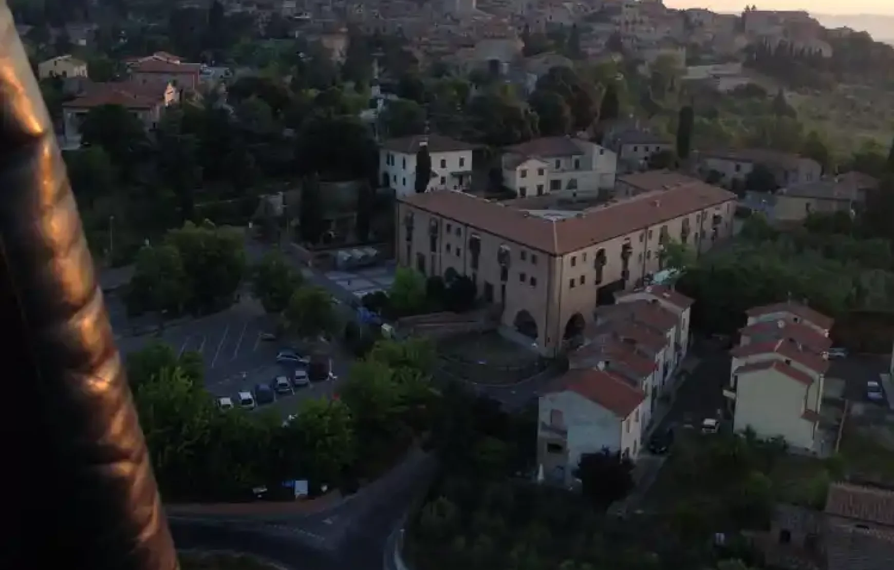 Enjoy The Morning Hot Air balloon Over San Gimignano Italy Enjoy The Morning Hot Air balloon Over San Gimignano Italy