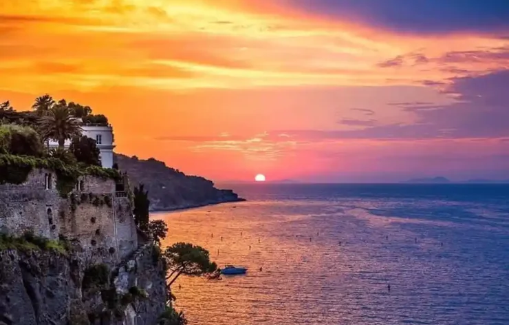 Fishing, Swimming & Relaxing On Boat With Lunch In Sorrento and Capri Coasts Italy