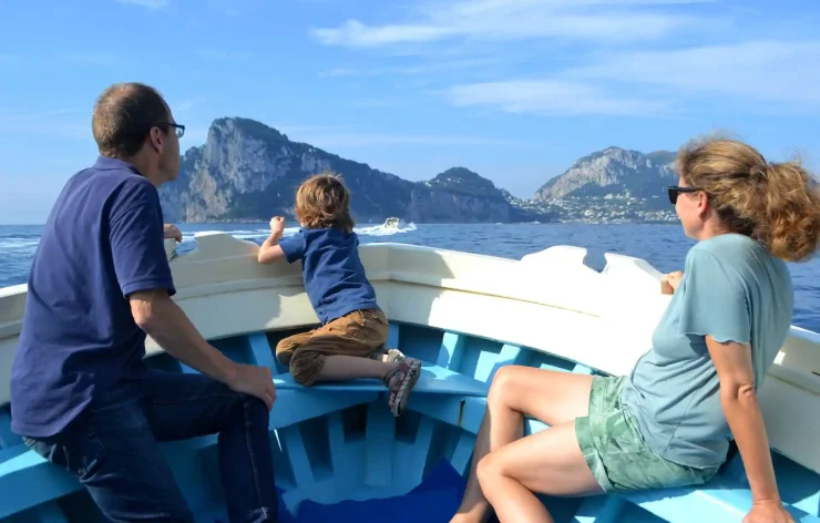 Fishing, Swimming & Relaxing On Boat With Lunch In Sorrento and Capri Coasts Italy