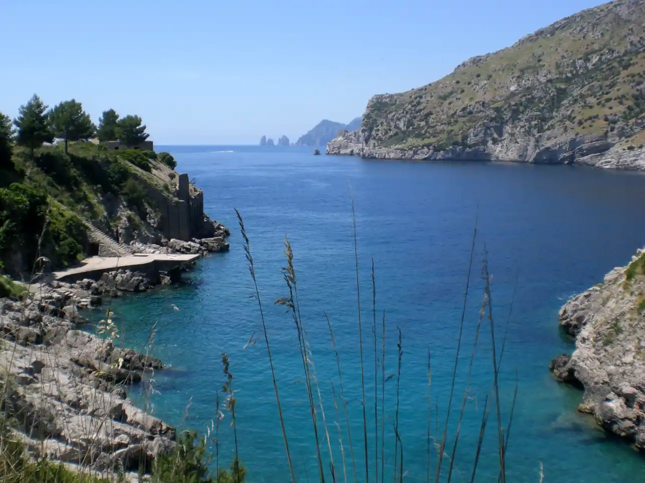 Fishing, Swimming & Relaxing On Boat With Lunch In Sorrento and Capri Coasts Italy