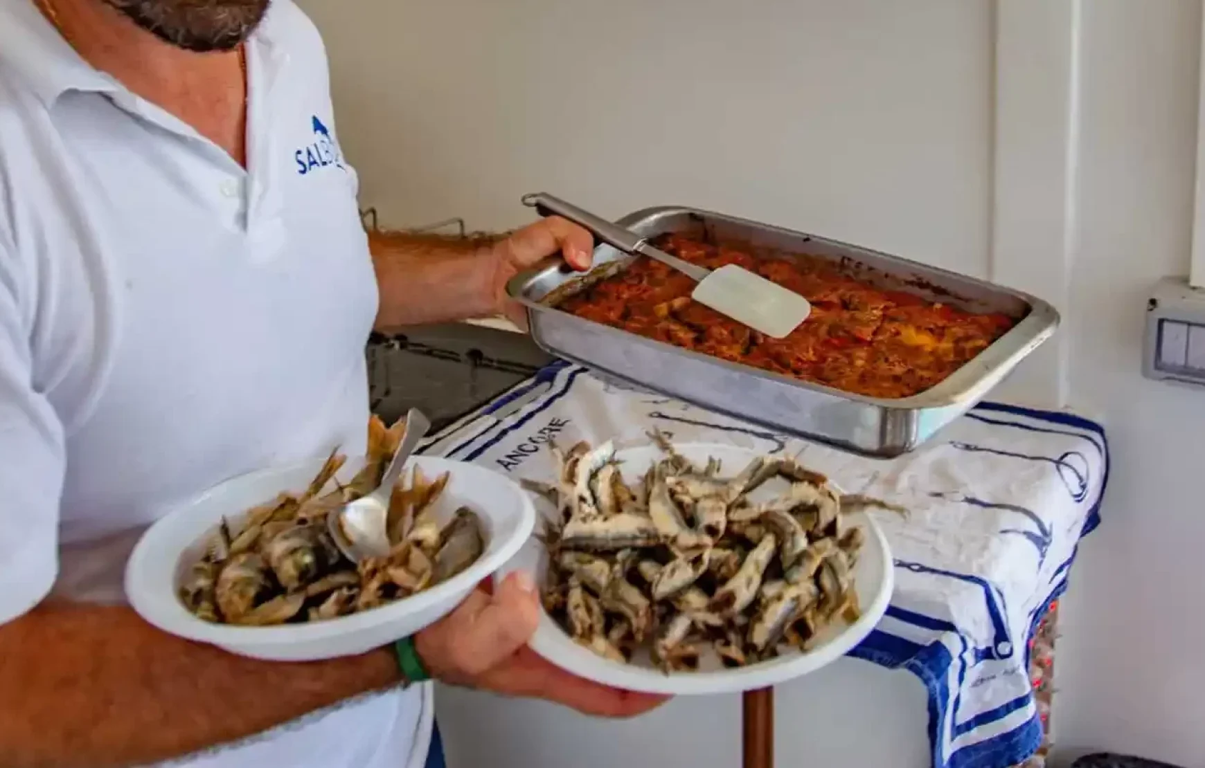 Fishing, Swimming Boat Tour With Lunch in Sorrento, Capri Coasts