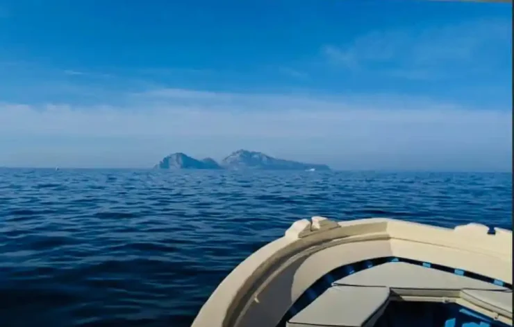 Fishing, Swimming & Relaxing On Boat With Lunch In Sorrento and Capri Coasts Italy