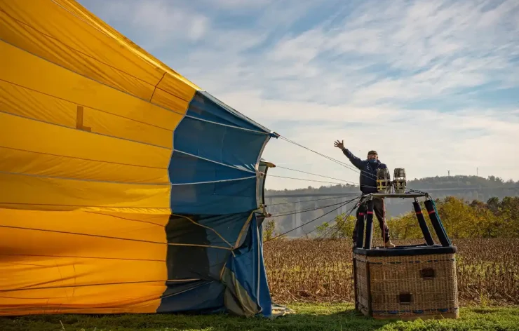 Enjoy the Hot Air Balloon Ride Over Barolo Italy