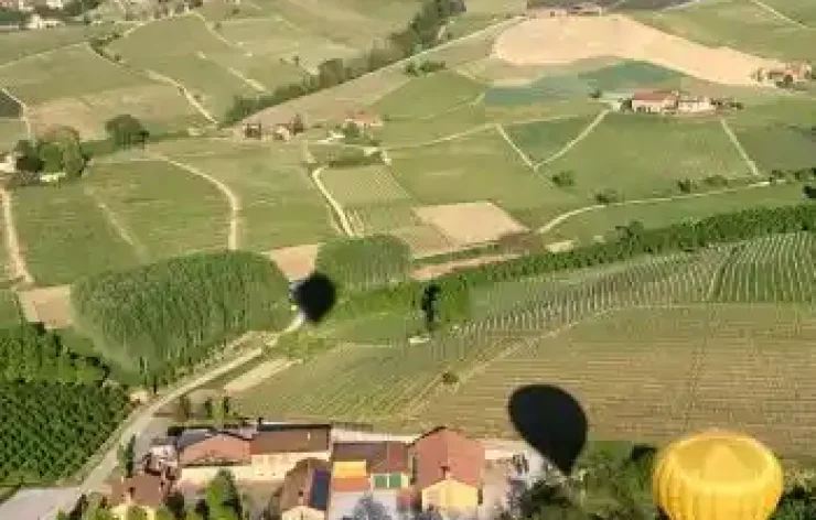Enjoy the Hot Air Balloon Ride Over Barolo Italy