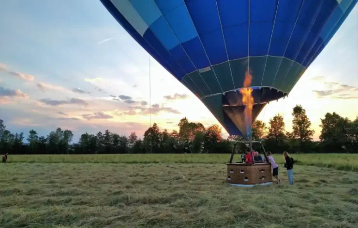Hot Air Balloon Ride Over Mondovi Italy