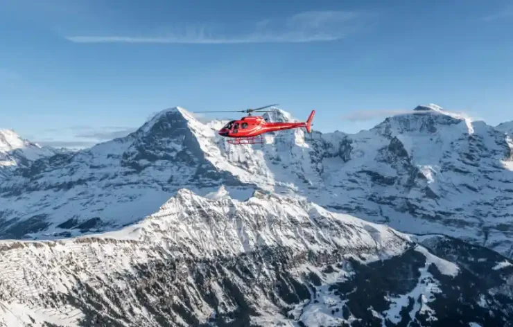 Enjoy Helicopter Flight from Lucerne-Beromünste Switzerland