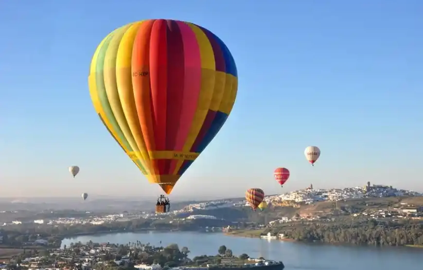 Hot Air Balloon in Arcos de la Frontera Spain Hot Air Balloon in Arcos de la Frontera Spain