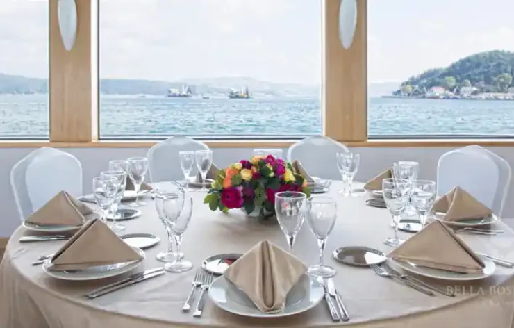 Istanbul Cruise Buffet Brunch with Drinks, Swimming, Transport