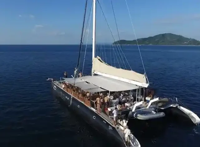 Catamaran at Coral Island Tour Phuket Thailand