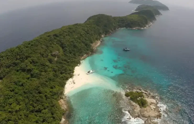 Dolphin Watching at Raya Noi Island Phuket Thailand