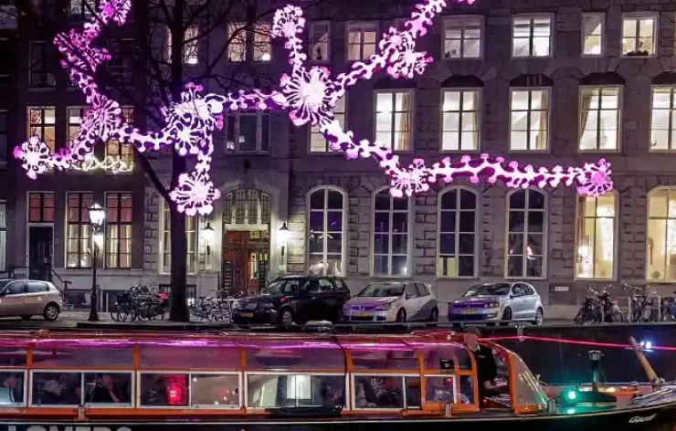 Amsterdam Light Festival Canal Boat