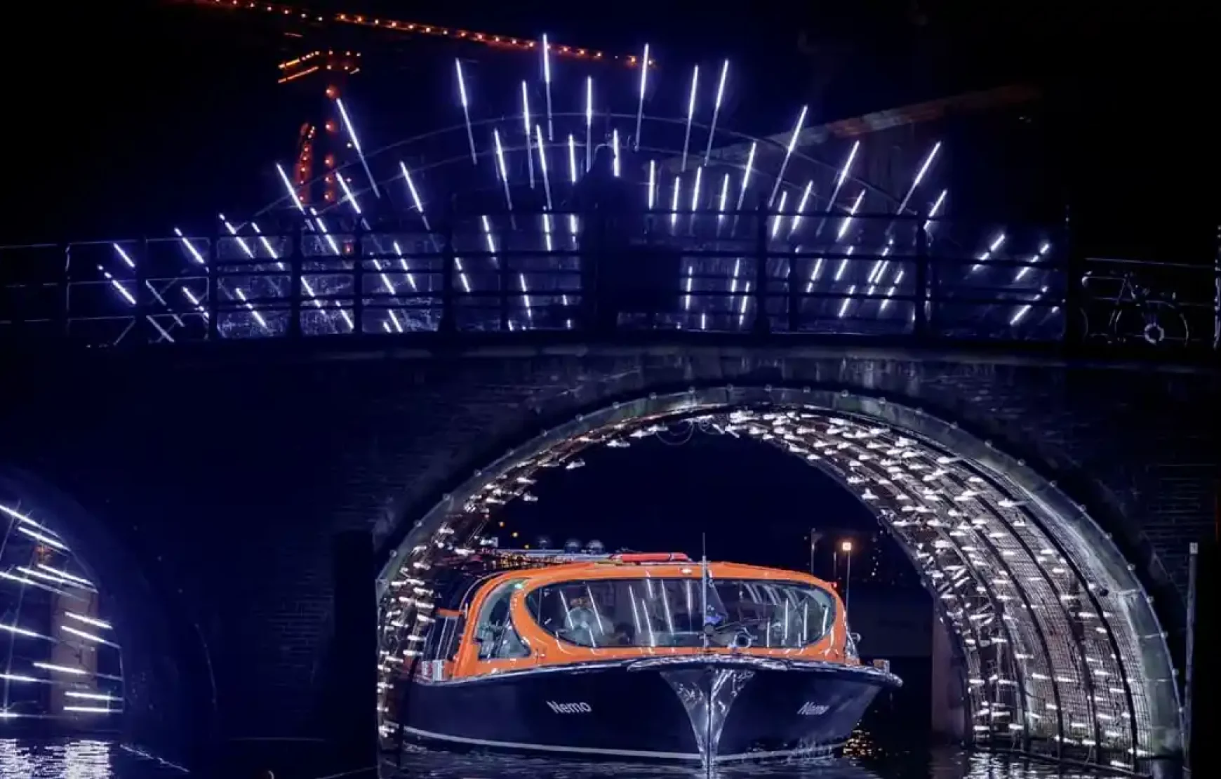 Amsterdam Light Festival canal Boat Amsterdam Light Festival canal Boat