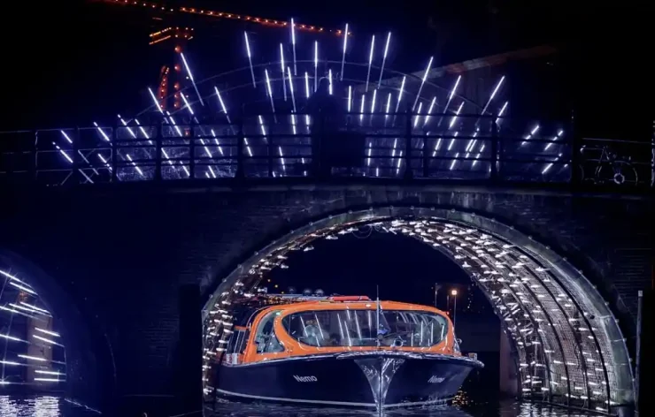 Amsterdam Light Festival canal Boat