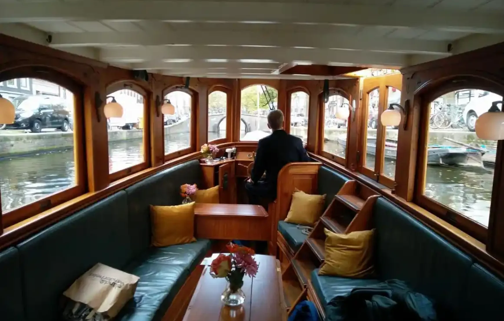 Canal Boat in Amsterdam Canal Boat in Amsterdam