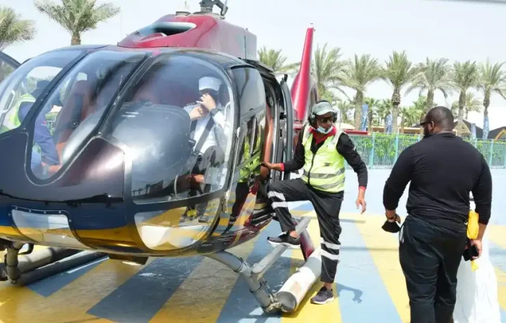 Helicopter Ride in Dubai. Helicopter tour in Dubai