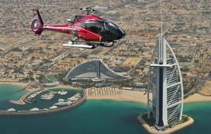 Helicopter Ride in Dubai. Helicopter tour in Dubai