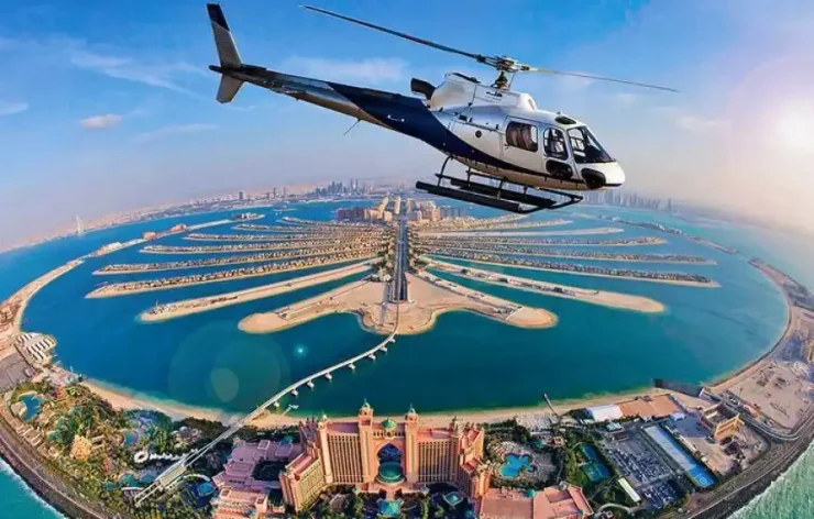 Helicopter Ride in Dubai. Helicopter tour in Dubai