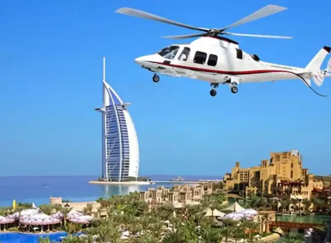 Helicopter Ride in Dubai. Helicopter tour in Dubai