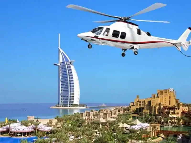 Helicopter Ride in Dubai. Helicopter tour in Dubai