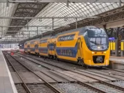 Train from Amsterdam to Schiphol Airport Netherlands