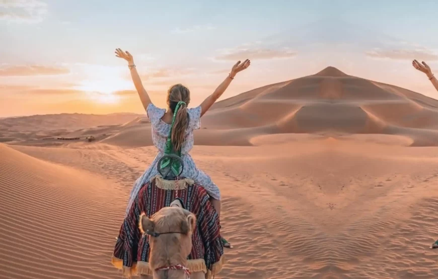 Full Day Desert Safari in Dubai with Bike, SUV, Camel, Food, Shows