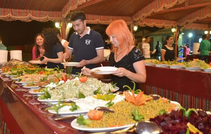 Desert Safari Dubai package Booking with Jeep SUV pick-up, Dune bashing, BBQ dinner, Camel riding, bally dance Shows, horse ride in Dubai Desert 8