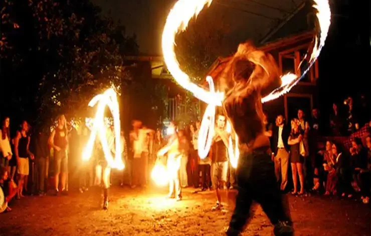 Desert Safari Dubai package fireworks in Dubai desert safari