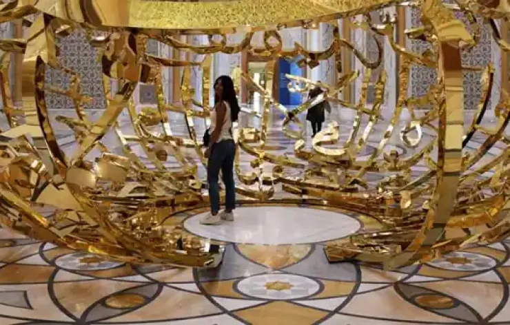 Explore one of the region's biggest palace with your Qasr Al Watan Palace tickets in Abu Dhabi. As you walk through the palace, take in the stunning architecture. The magnificent facade of Qasr Al Watan may not be centuries old, but that does not detract from this magnificent palace, which was only completed in 2017. Discover the UAE's opulent culture, rich craftsmanship, and time-honored traditions reflected in every square inch of this stunning structure as you explore Arabian heritage as it is redefined through the lens of the twenty-first century. Discover the Qasr Al Watan with your Presidential Palace Abu Dhabi tickets