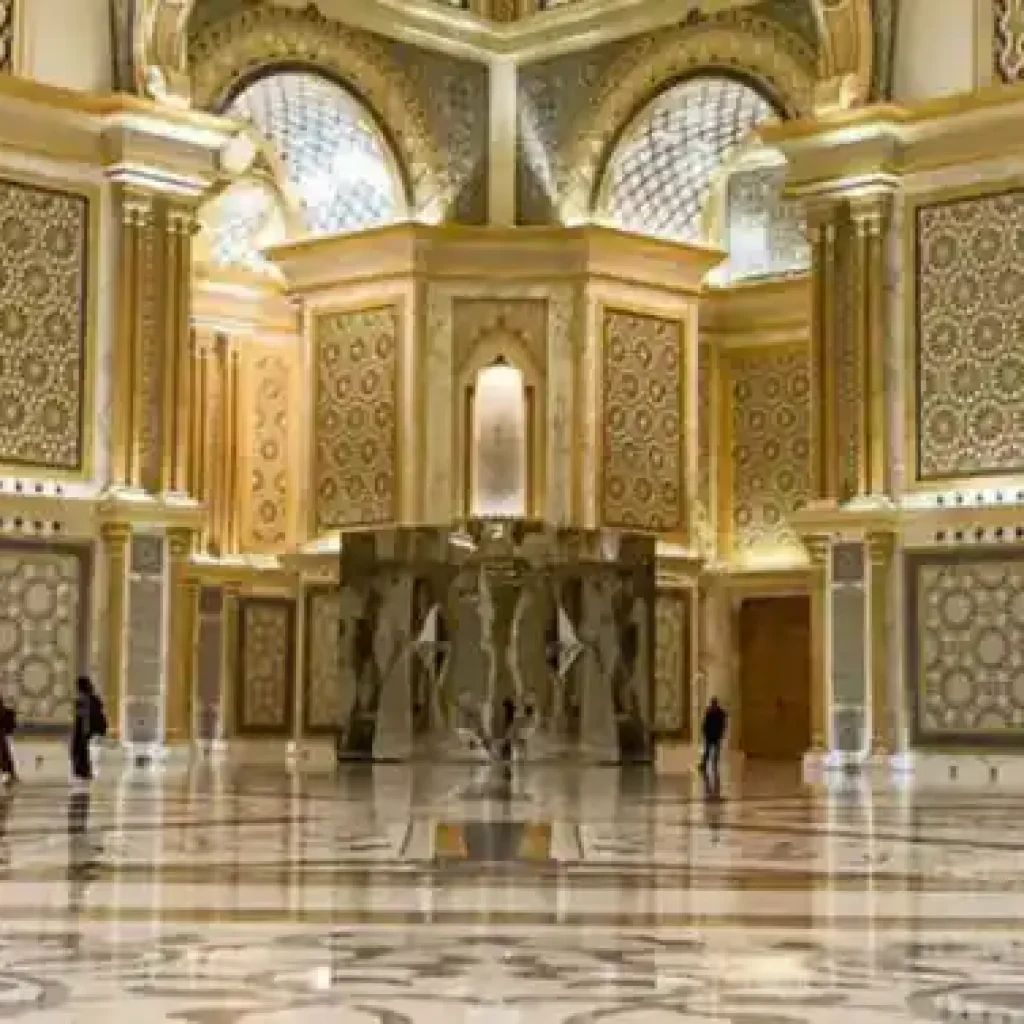 Explore one of the region's biggest palace with your Qasr Al Watan Palace tickets in Abu Dhabi. As you walk through the palace, take in the stunning architecture. The magnificent facade of Qasr Al Watan may not be centuries old, but that does not detract from this magnificent palace, which was only completed in 2017. Discover the UAE's opulent culture, rich craftsmanship, and time-honored traditions reflected in every square inch of this stunning structure as you explore Arabian heritage as it is redefined through the lens of the twenty-first century. Discover the Qasr Al Watan with your Presidential Palace Abu Dhabi tickets