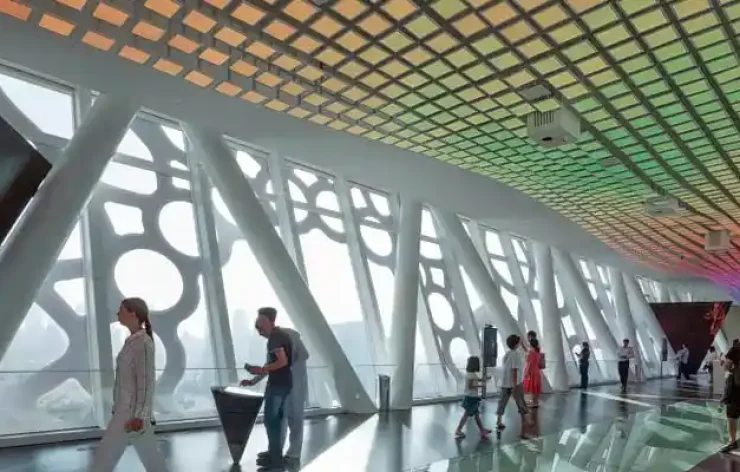 To see 360-degree views of Dubai City and enormous skyscrapers from two unique perspectives of the city—Old Dubai and New Dubai—book tickets for Dubai Frame.