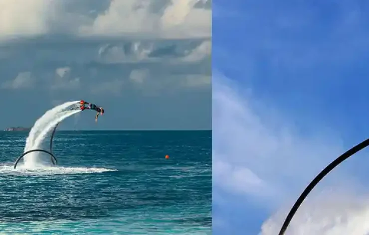 Flyboarding Dubai is an unforgettable experience. One of the most popular water sports in Dubai is flyboarding, which is drawing more people to the city in search of an unrivaled level of excitement and adventure. You can perform tricks like a backflip while flying like Superman above Dubai's ocean. Flyboarding Dubai is a 20-minute experience foot-mounted board that looks like a powered wakeboard.