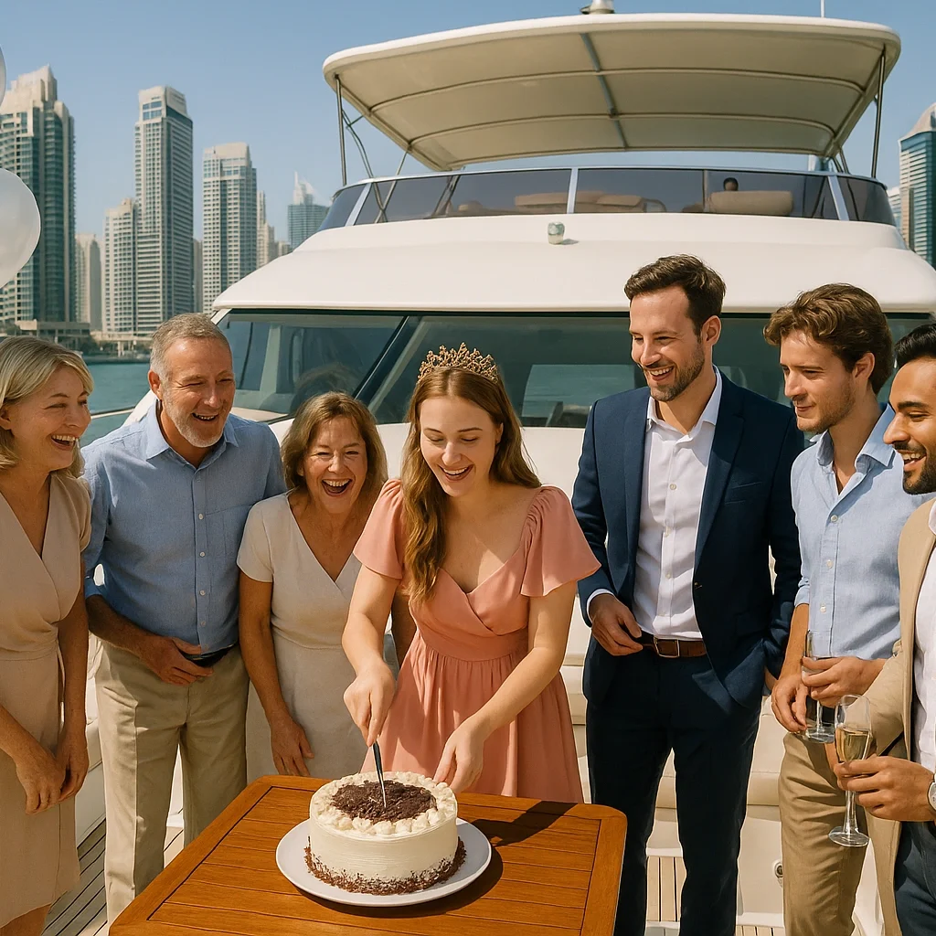 Birthday celebration on luxury Private Yacht 1