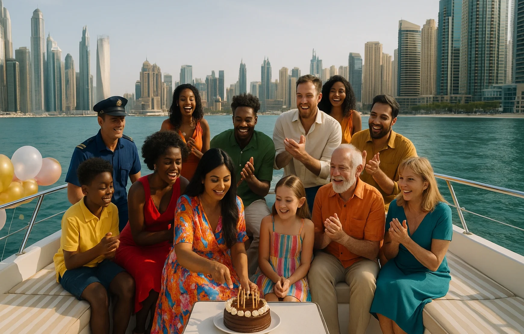 Luxury yacht birthday celebration dubai 4