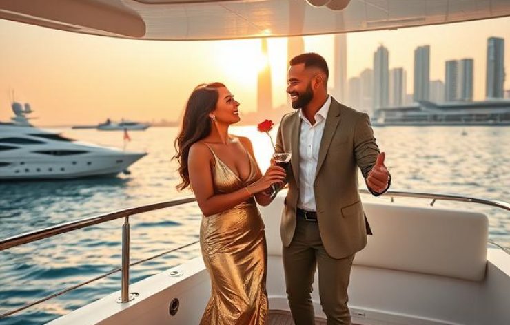 couple yacht boat anniversary idea dubai 6